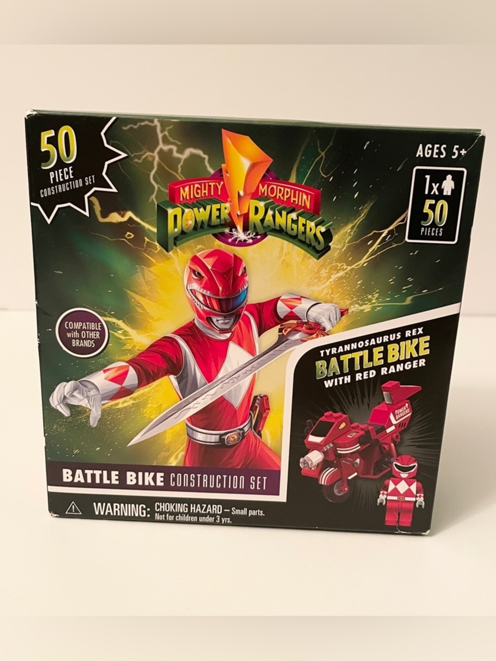 Power Rangers Tyrannosaurus Battle Bike Construction Set 50pc